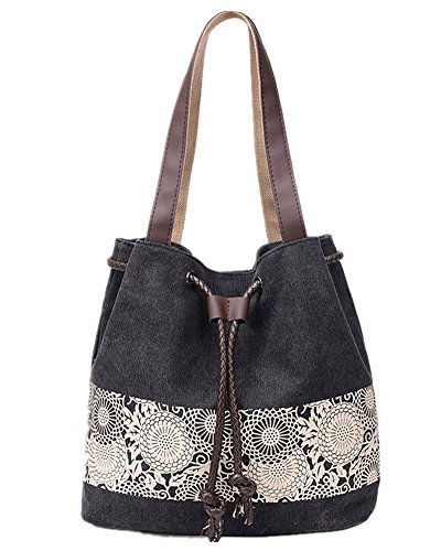 Preisvergleich Produktbild Fletion Hohe Kapazität Folk-custom Damentaschen Tragbare Leinwand Einkaufstasche Schultertasche Handtasche