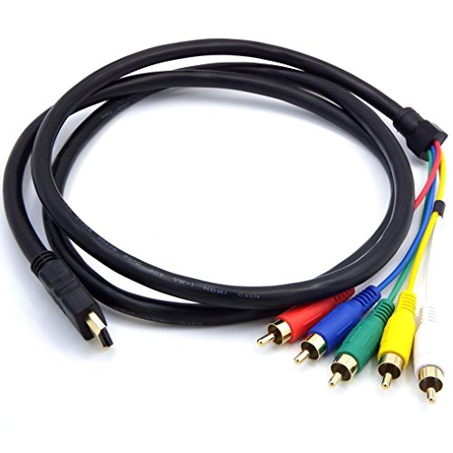 Bescita HDMI zu 5 RCA Male Audio-Video-Komponente konvertieren Kabel für HDTV Fernsehkasten 1080P DVD - 7