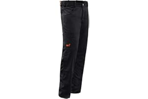 strongAnt® - Pantaloni Elastici da Lavoro Bianco - Pantaloni Pittore Stuckateur Addetto alle Pulizie, Tasca per Ginocchiere, Cerniera Lampo YKK + Bottone YKK - KERMEN - Fatto nell'UE