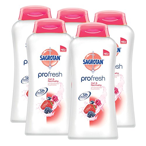 Preisvergleich Produktbild Sagrotan profresh Duschcréme Zart & Reichhaltig (5er Pack ) 250 ml Duschgel
