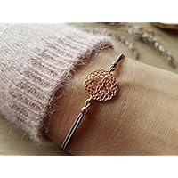 Mandala 925 Roségold Armband