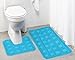 Lushomes Ultra Soft Microfiber Polyester Turquoise Large Bath Mat Set RS.976.00