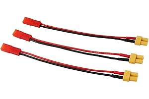 OliYin 3pcs Adattatore da connettore Femmina JST a Femmina XT-30 Turnigy Drone XT30 FPV Quad (Confezione da 3)