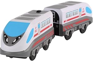 UPOSAO Kids’ Electric Train, Freight Train with Magnetic Link Locomotive, Battery Powered Locomotive Train, Electric Toy Train, Manual Control Model Train Educational Toy for Children