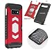Produktbild MOELECTRONIX Outdoor Armor Schutz Hülle ROT für Samsung Galaxy S10e DuoS SM-G970F/DS Magnet Panzer Schutz Case Cover Etui Stoßfest Stoßresistent