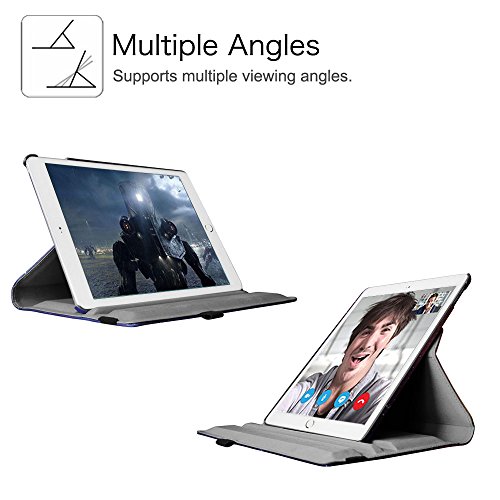 Fintie iPad Air 2 Hülle – 360 Grad Rotierend Stand Smart Cover Case Schutzhülle Tasche Etui mit Auto Schlaf / Wach Funktion für Apple iPad Air 2 / iPad 6, Die Galaxie - 5