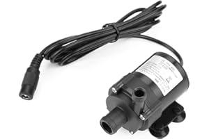 SEAFRONT Brushless Mini Water Pump DC 12V Mini Submersible Water Pump Brushless Motor for Small Fishpond Fountain -40 ℃ ~ 100 ℃ Temperature Range JT-600A-12 Water Pump