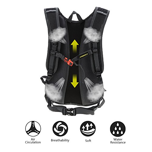 Lixada Wasserabweisend Schulter Fahrrad Rucksack für Mountain Radreisen Wandern Camping Wassertasche - 5