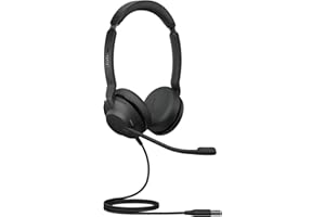 Jabra Evolve2 30 SE Auriculares Estéreo con Cancelación de Ruido, Cable USB-A y Tecnología de Llamada de 2 Micrófonos - Certificado para MS Teams, para Todas Las Plataformas - Negro