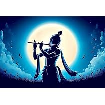 Load Krishna and Radha Wall Poster, 21 x 29.7 cm, for Home, Living ...
