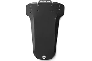 Ass Savers Mudder, Bicycle Mudguard, Fork Mounted Front Mudguard, Easy Zip Tie Mounting, Lightweight, Regular, Compatible for All Tire Widths w/Wheel Sizes 26" to 29", Prefolding