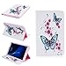 Produktbild Roreikes Samsung Galaxy Tab A 10,1 Zoll T580N / T585N Hülle, Blumenmuster Muster TPU Leder Flip Magnetverschluss Wallet Kreditkarte ID Card Slots Magnetic TPU Leder Beschützer Tasche Hülle Etui Schale mit Standfunktion Weich TPU Innere Hülle Case leder Flip Beschützer Haut Schutzfolie Case für Samsung Galaxy Tab A 10,1 Zoll T580N / T585N