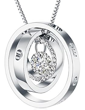 ♥Ewige Liebe♥ 925 Sterling Silber Halskette ”I Love You” 