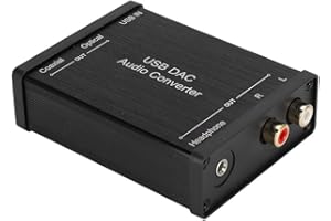TOSUNY Scheda audio USB, convertitore scheda audio stereo GV-023 Adattatore audio digitale DAC analogico Qualità audio eccellente Scheda audio USB