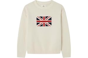 SPRINGFIELD Cotton Knit with Us Flag and Star Sudadera para Niñas