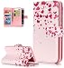 Produktbild Roreikes Huawei P8 Lite Hülle, Huawei P8 Lite Case, Hülle Muster Blume Strap Wallet Cover Tasche Bunte Retro PU Leder Flip Case Handytasche Muster Schutz Hüllen im Bookstyle Handyhülle Ledertasche mit Stand mit Neun Funktion Kartenfächer Magnetverschluss Magnet Etui Schale Schutzhüllen für Huawei P8 Lite