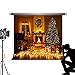 Produktbild Kate X-Mas Fotografien Hintergrund Innen-Kamin Hintergründe für Studio Fotos Bokeh Weihnachten Baum Fotografie Prop klappbar Poliertuch 10 x 6,5 ft/3 x 2 m