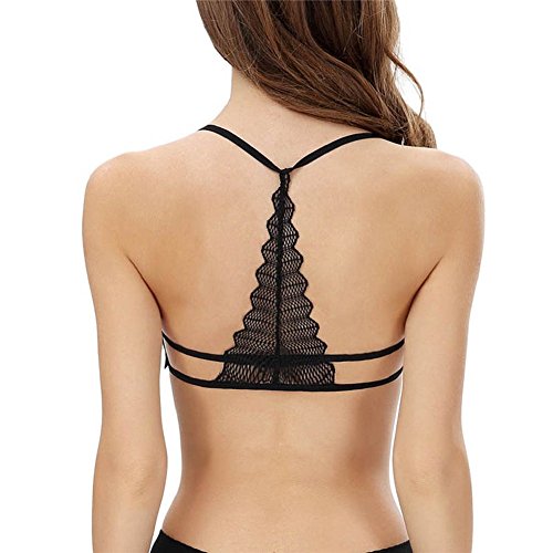 Frauen Crop Tops BH Bustier Oberteil Strandweste Camisole Schwarz/Weiß