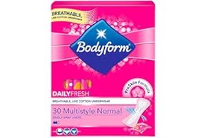 BRAND BODYFORM Bodyform Multi Style Individually Wrapped And Folded Panty Liners 30 Pack