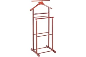 HAKU Möbel Men'S Valet Cherry, Solid Wood - Size: W 47 cm X H 102 cm X D 36 cm, Style: Traditional