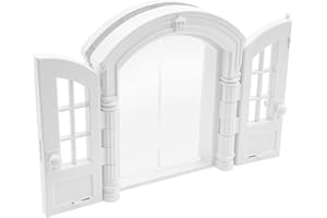 HuKaiL Sportello per gatti bidirezionale, in ABS, porta esterna con apertura e chiusura a 180°, porta interna per gatti fino a 10 kg, 24 x 27,3 x 7 cm