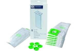 Sebo SBO6629 Ultrabeutel, 3 l, geeignet für K Cleaners, 8 Stück, Weiß, Verpackung kann variieren