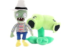 JXBBAAC Plants vs Zombies Plüschtier, Kinder Plüschtiere, Plants vs Zombies Pluesch, Weiches Plüsch Spielzeug Süß Plüschpuppe Geschenke für Kinder Mädchen Geburtstag Party Geschenk 2PCS