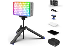 APUTURE Amaran Ace 25c Lumière LED RGBWW Full Color - Kits, 32W Lumière Vidéo on-Camera, 2300K-10000K, 5908 Lux @ 0,5m, Charge Rapide USB-C, Montage Magnétique, Contrôle Via l'App amaran sans Fil - Sliver