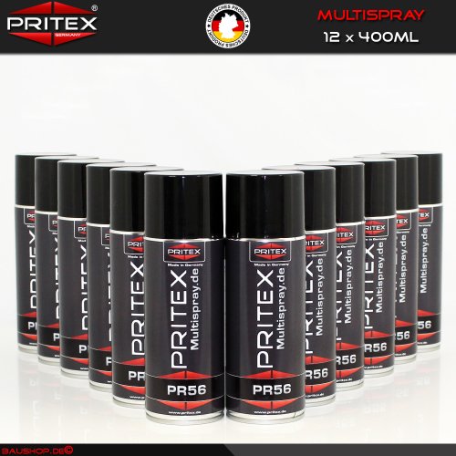 Multispray 12 Dosen 400ml Kontaktspray Schmieröl Schmierstoff Rostlöser Sprühfett PRITEX