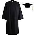 Culture Creation Convocation Graduation Gown Cap Set for High School and Bachelor (6-7 Years)