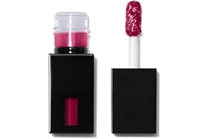 e.l.f. Cosmetics Glossy Lip Stain, Lightweight, Long-Wear Lip Stain For A Sheer Pop Of Colour & Subtle Gloss Effect, Fiery Red