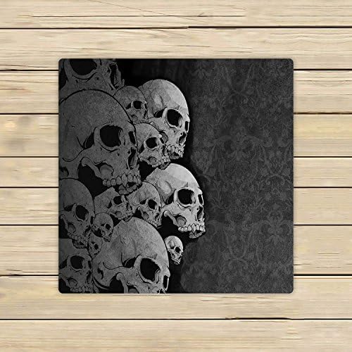 Custom Creative Skull Hand Towel,Spa Towel,Beach Bath Towels,Bathroom Body Shower Towel Bath Wrap 13x13 Inches