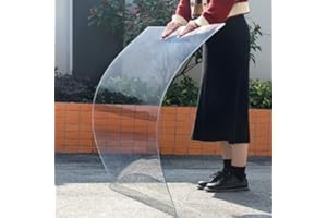 SANJIAOJIA Láminas de Policarbonato Planchas Impermeable Hojas de Acrílico Transparente Panel de Techo de Plástico,Protección UV,para Invernadero,Marquesina,Cochera,Marco Fotos (30x40cm,2mm)