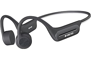 Voistek Cuffie Conduzione Ossea Per Nuoto Cuffie Sportive Bluetooth 5.3 Wireless Con Lettore MP3, Memoria 32G Per Corsa Cuffie conduzione per nuoto, corsa, ciclismo, Palestra