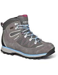 Trezeta - Zapatillas de senderismo de Piel para mujer gris Grey/Magenta