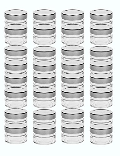 20 Sturzgläser 70 ml DEEP Deckel Honig Kaviar Marmeladengläser Obstgläser Einmachgläser Einweckgläser To 58 silberner Deckel incl. Vitrea