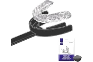 KOHEEL GS Gouttière Dentaire Thermoformable pour Bruxisme, Protège-Dents de Nuit Anti-Grincement et Serrement de Dents, Lot de 5 (Noir Grand)