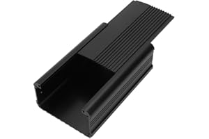 LNEE Scatola di raffreddamento con involucro in alluminio per progetto elettronico fai-da-te resistente all'usura nero opaco, scatola in alluminio per controller, per prodotti elettronici Guscio