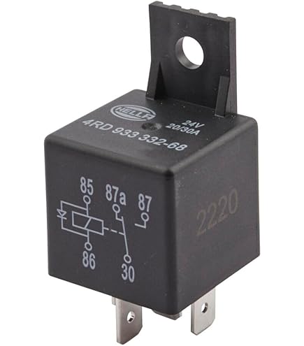 3 Stück 5 Polig Auto Relais 24V 40A SPDT KFZ Relais Schwarz