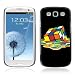 Produktbild JinStore Schwarz Hartschale für das Samsung Galaxy S3 i9300 / Melted Rubics Cube Illustration