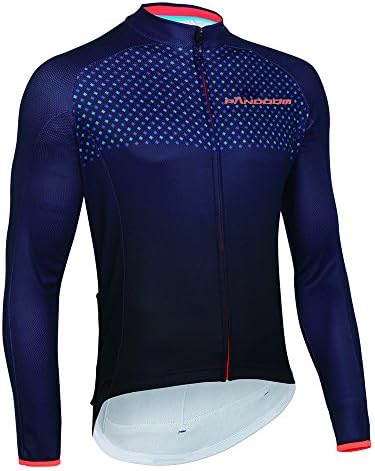 PANDOOM Outdoor Sports Mens Breathable Cycling Long Sleeve Jersey Bike Jersey