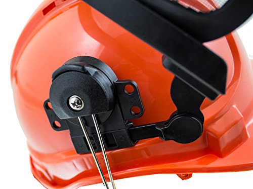 BITUXX® Forstschutzhelm Arbeitsschutzhelm Sicherheitshelm Helm Bauhelm Schutzhelm mit Visier Gesichtsschutz und Gehörschutz - 3