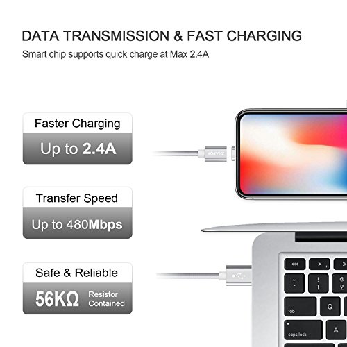 C  ble de Chargeur Magn  tique  ZKAPOR 1M Multi Magentic Charge et Synchro Donn  es C  ble de Chargement Aimant   avec Lightning Micro USB Type C Adap