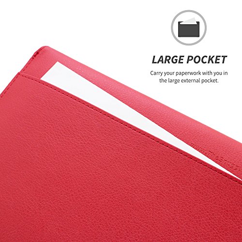 TheSnugg B00FJV1824 13Zoll Ärmelhülle Rot Notebooktasche – Notebooktaschen (33 cm (13 Zoll), Ärmelhülle, Rot, Baumwolle, Polyurethan, Einfarbig, Nubuck fibre) - 6