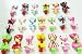 Rimobul Boutique 20 PCS Small Hair Bows Kids Clip Grosgrain Ribbon Hair Clips (Cute-printed)