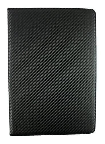 Emartbuy® Wortmann Terra Pad 1004 10.1 Zoll Tablet PC Universalbereich ( 10 – 11 Zoll ) Carbon Schwarz Multi Angle Exekutiv Folio Mappen Kasten Abdeckung mit Kartensteckplätze + Eingabestift - 3