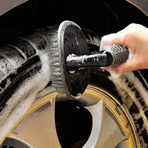 Auto Hub Wheel Tire Rim Scrub Brush Hub Clean Wash Useful Brush Car Truck