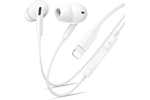 ANFERU Kabelkopfhörer für iPhone 14/13/12/11, In Ear Kopfhörer mit Kabel, [MFi-Zertifiziert] Kabel Kopfhörer mit Mikrofon und HiFi Stereo Ohrhörer für iPhone14/13/12 Plus Pro Max/XR/XS/X/SE/8/7/Plus/iPad iOS