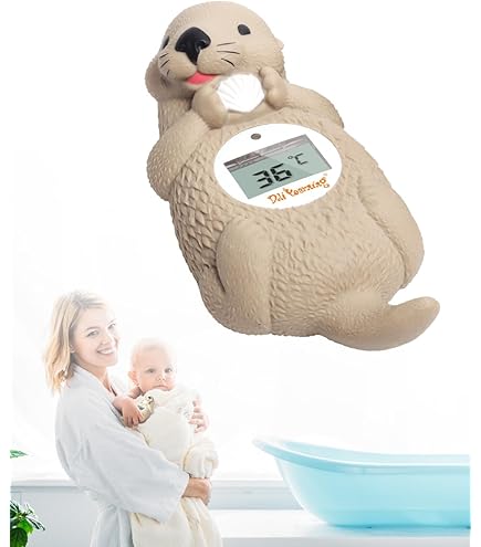 TFA Dostmann digitale badthermometer DUCKY, 30.2031.07, LED waarschuwt voor te hoge/lage watertemperatuur, drijft in het water, geel, (L) 79 x (B) 108 x (H) 74 mm