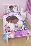 Disney Doc McStuffins Patch Single Panel Duvet Set, Multi-Colour